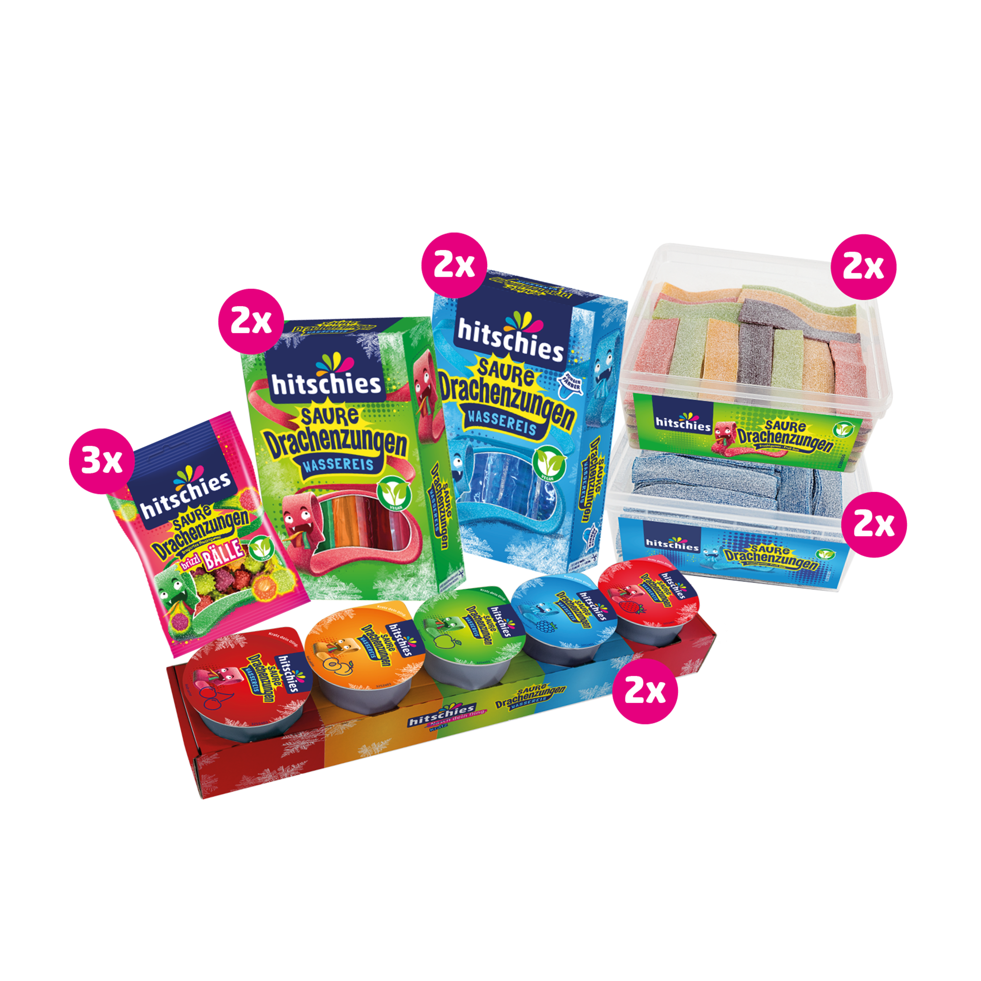 Colorful Bundle of Sour Dragon Tongues