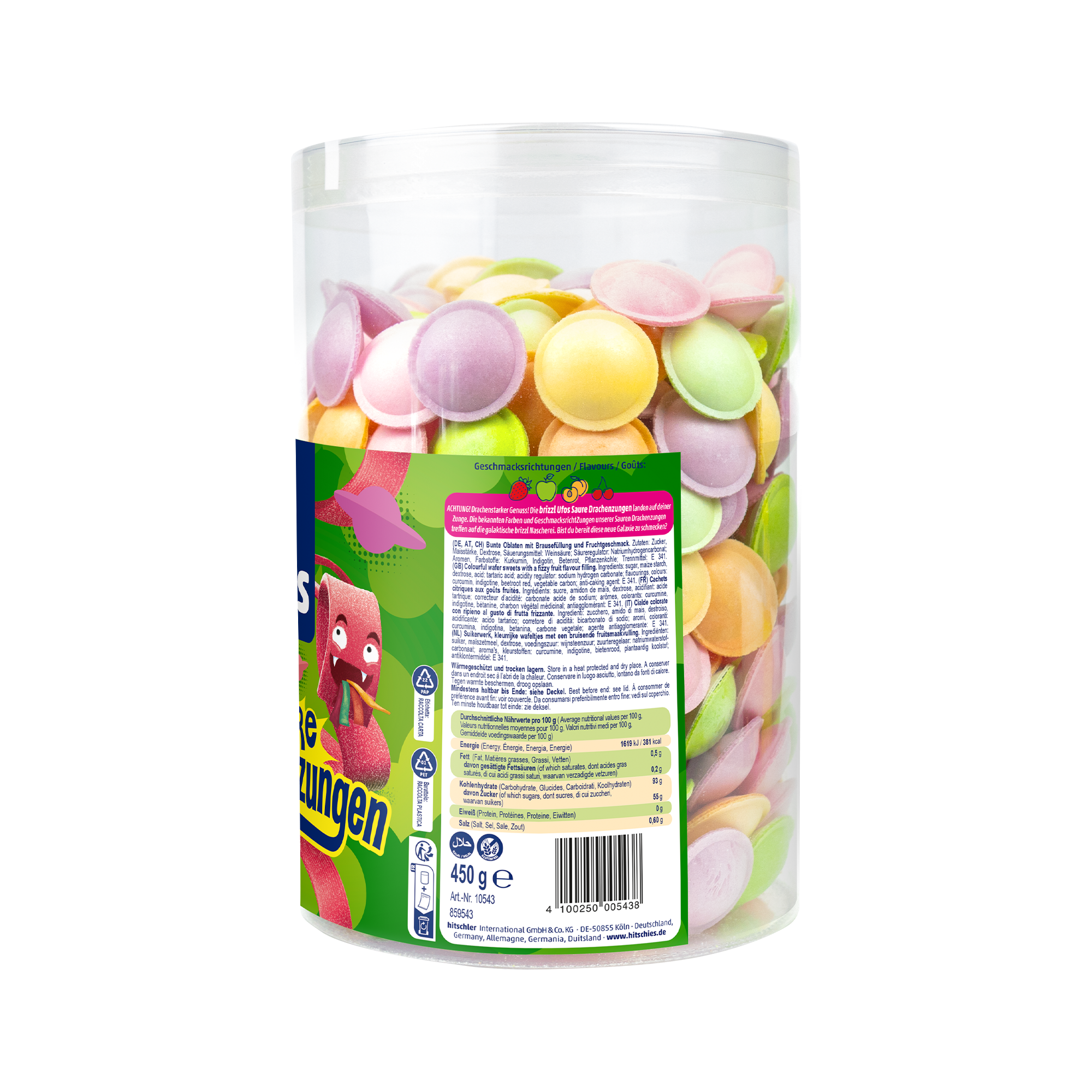 brizzl UFOs Saure Drachenzungen Dose