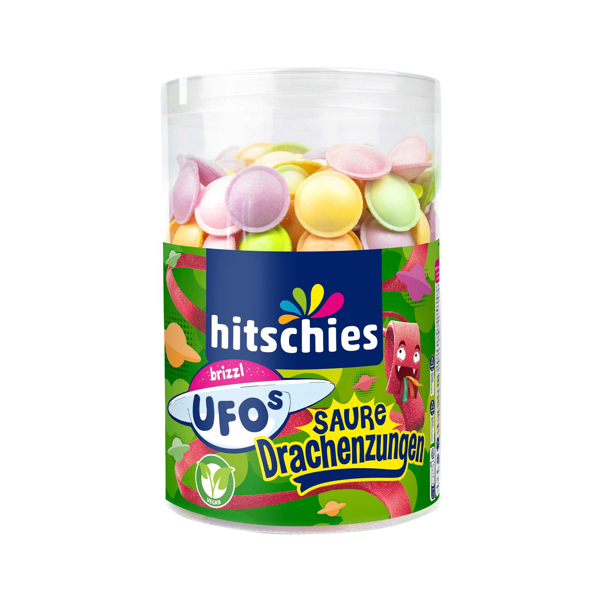 brizzl UFOs Sour Dragon Tongues Can