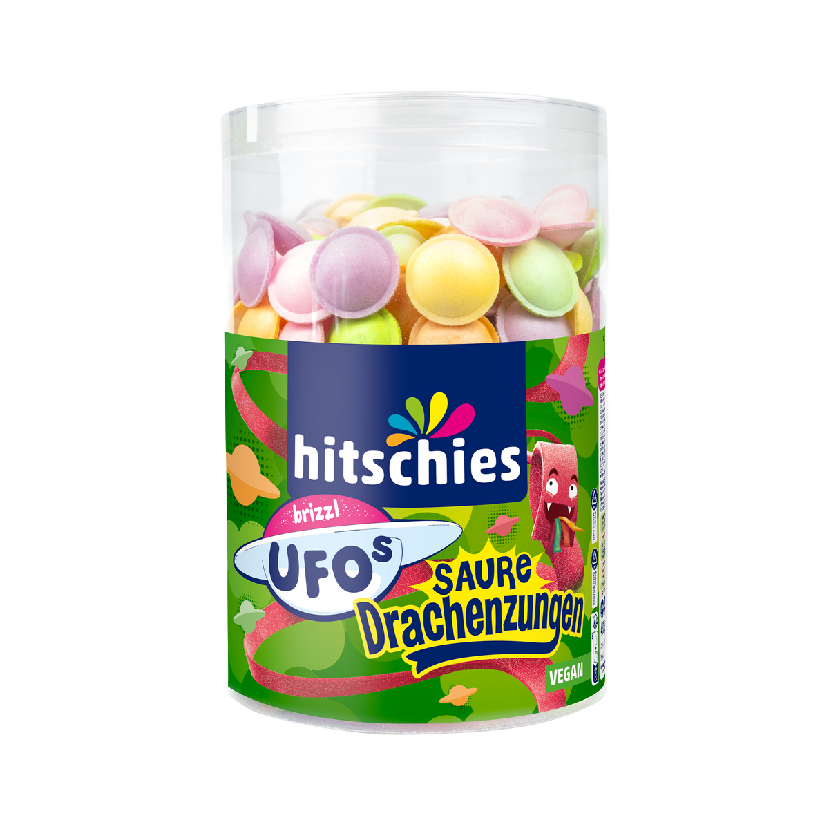 brizzl UFOs Sour Dragon Tongues Can