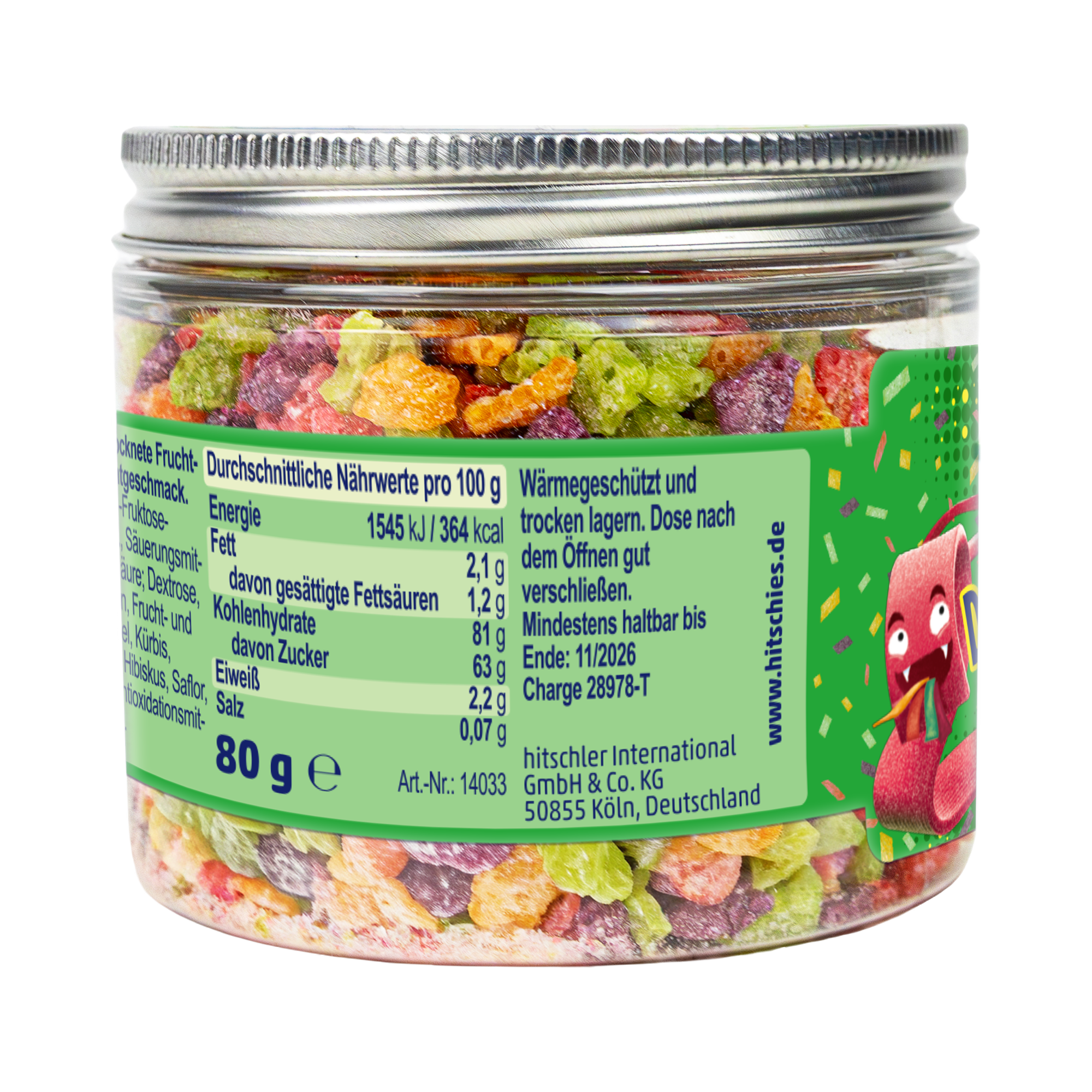 Saure Drachenzungen Freeze Dried Topping