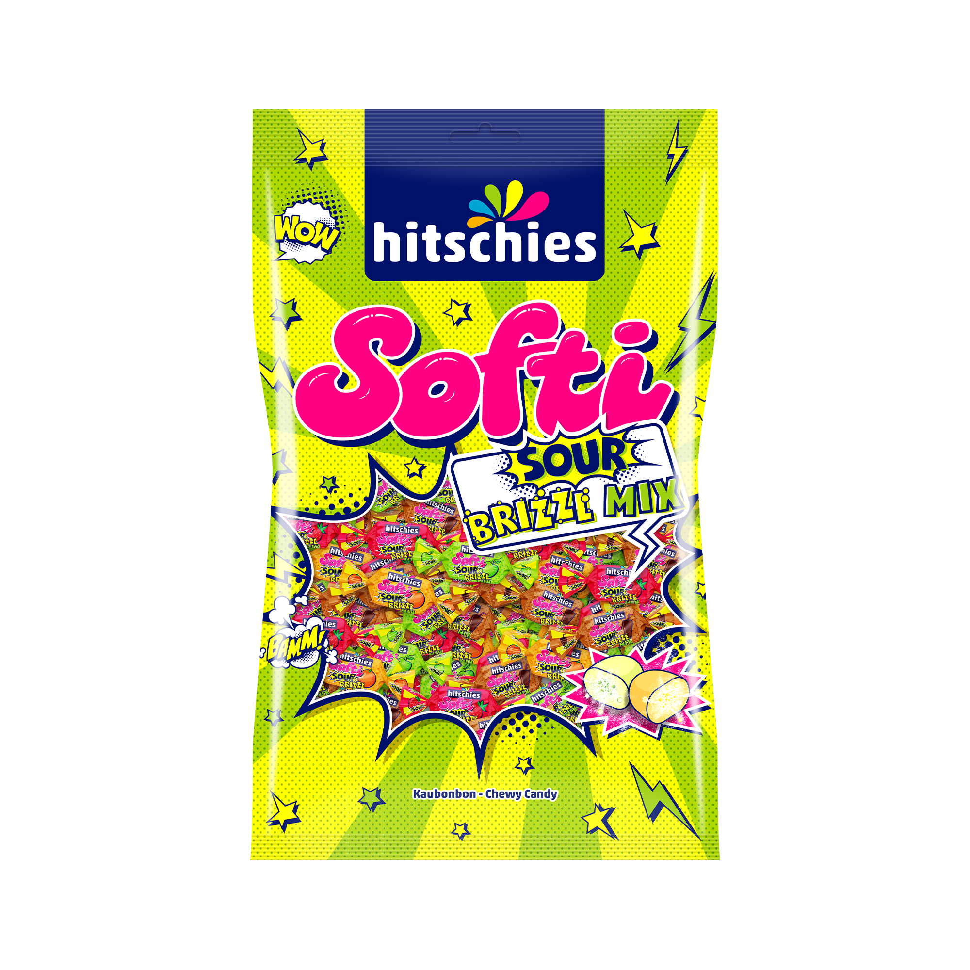 hitschies Softi Kaubonbons Bunte süße und saure Kaubonbons
