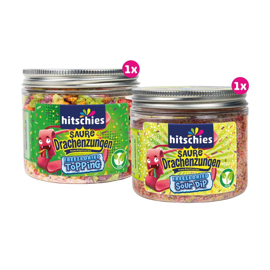 Saure Drachenzungen Topping & Sour Dip Bündel