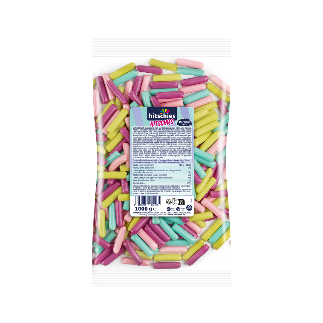 Pastel chewy candy Discover our Hitschies Mermaid Mix Taste experience